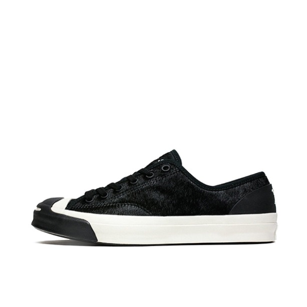 推荐商品：Converse/匡威 Jack Purcell 帆布鞋 圆头防滑耐磨减震轻便复古日常百搭 Black/White Born & Raised Black 三方联名/黑白马毛Low