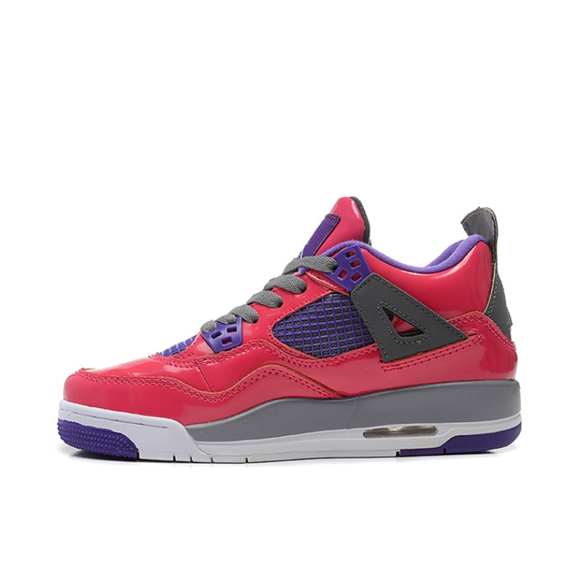 推荐商品：Air Jordan 4 运动休闲鞋 舒适缓震防滑耐磨复古简约时尚百搭支撑织物合成革轻质 Pink Foil 灰粉