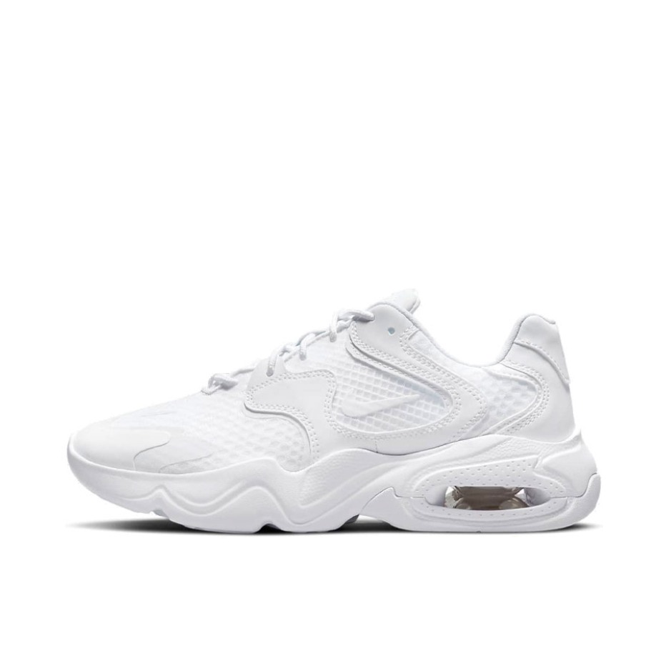 推荐商品：Nike Air Max 2X 跑鞋 缓震舒适复古透气耐磨防滑织物合成革圆头 纯白
