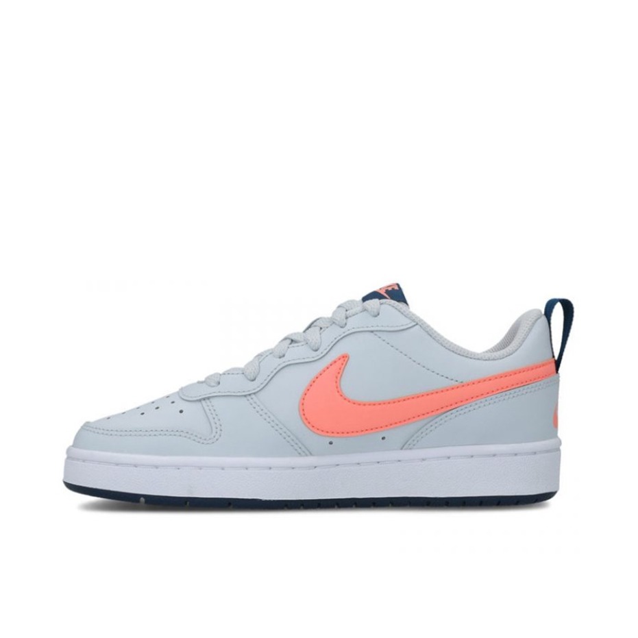 推荐商品：Nike Court Borough 2 板鞋 复古时尚支撑舒适百搭轻便防滑 灰色/粉色/蓝色