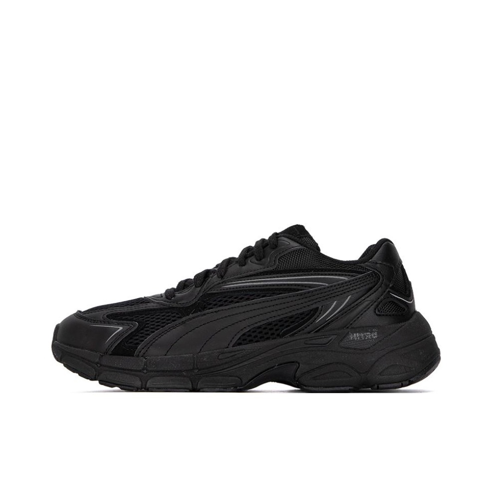 推荐商品：Puma/彪马 Teveris Nitro 运动休闲鞋 减震透气舒适耐磨潮流百搭复古圆头回弹 黑色