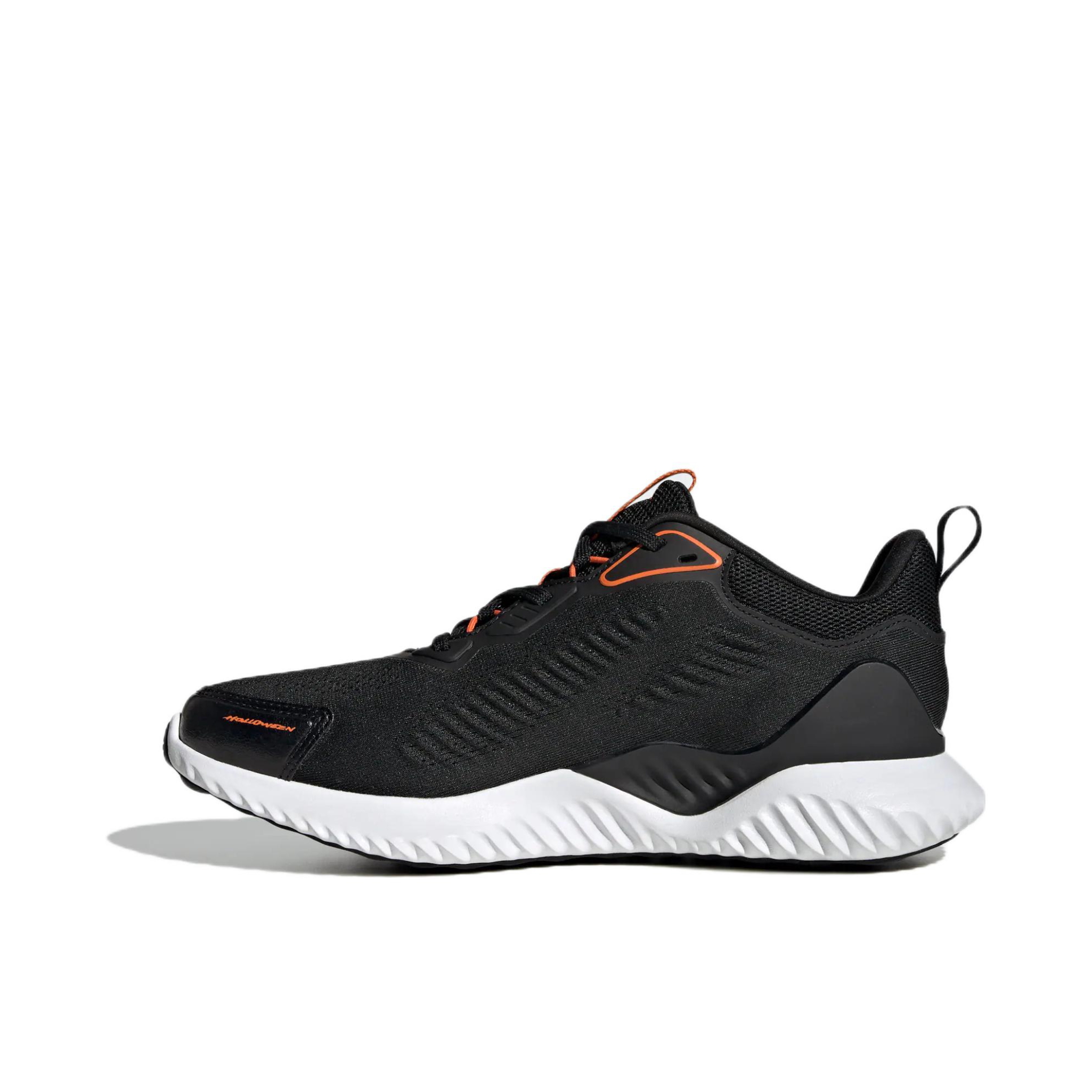 推荐商品：adidas Alpha Bounce Beyond 跑鞋 减震回弹防滑耐磨网面透气轻便轻运动织物 黑色/白底