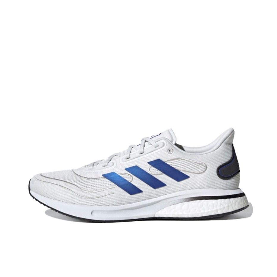 推荐商品：adidas Supernova 2020 跑鞋 缓震回弹防滑耐磨舒适透气轻便灵活时尚百搭训练 白色/皇家蓝/黑色