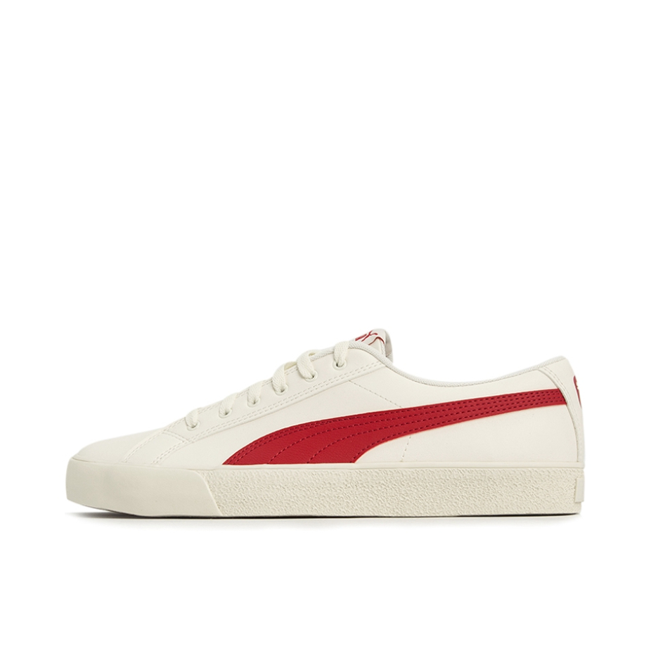 推荐商品：Puma/彪马 Bari 时尚复古 防滑耐磨 轻便透气 休闲 帆布鞋 白色/红色