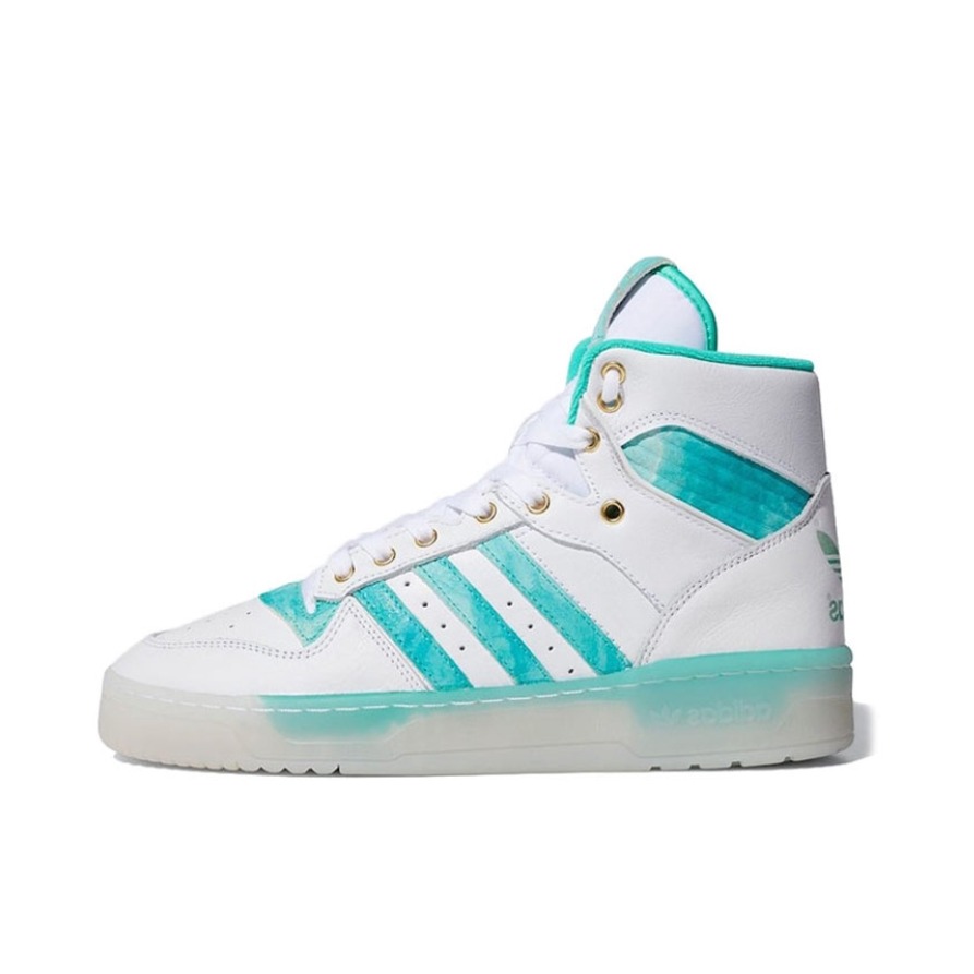 推荐商品：adidas Originals Rivalry 舒适简约 复古 轻便 透气 运动休闲鞋 亮白绿