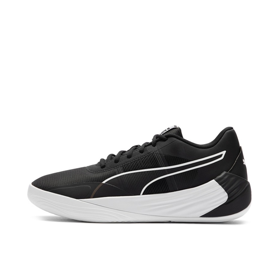 推荐商品：Puma/彪马 Fusion Nitro Team 潮流时尚 回弹透气 防滑耐磨 实战训练 缓震舒适 篮球鞋 黑色/白色