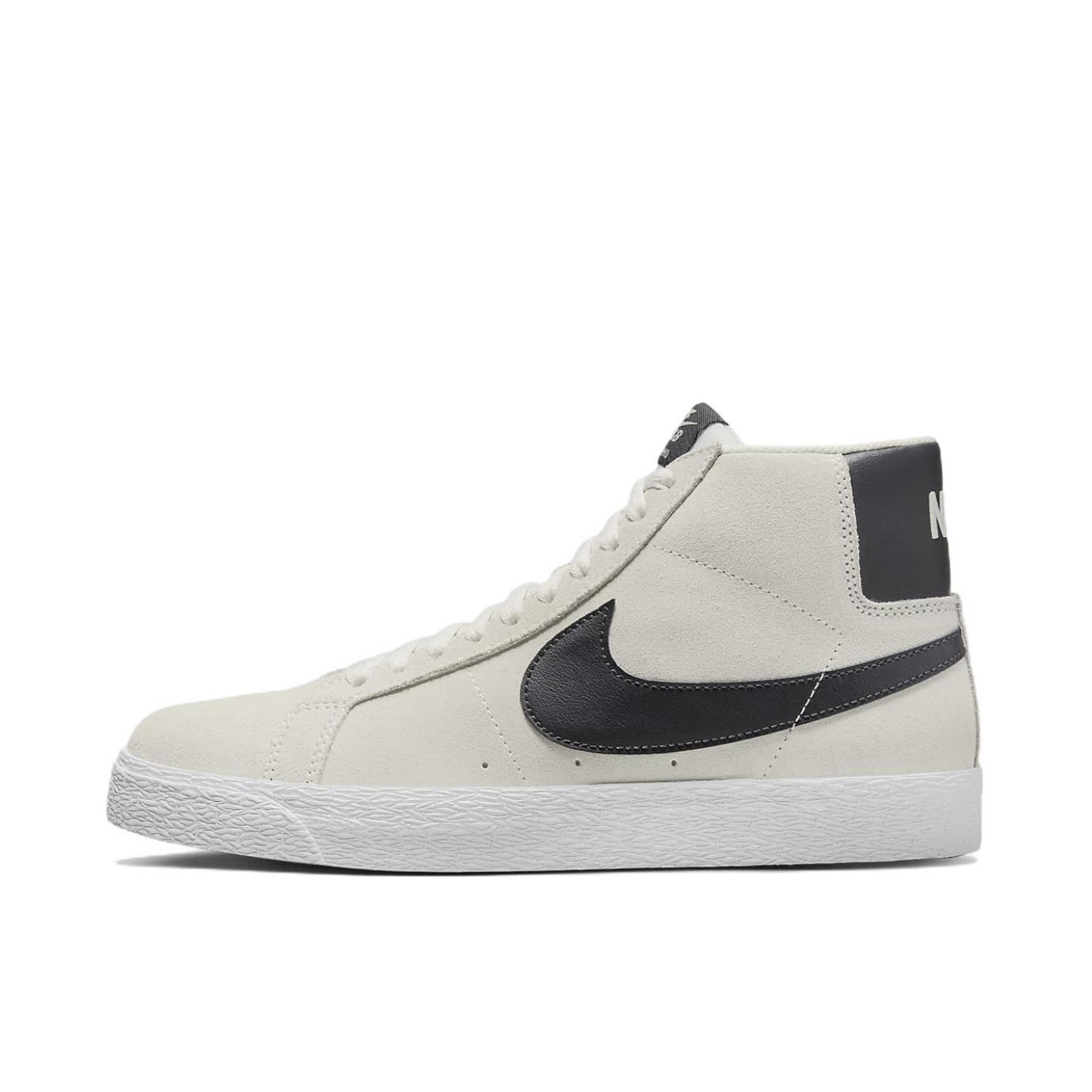 推荐商品：Nike SB Blazer Zoom 滑板鞋 板鞋 拼接时尚复古防滑耐磨透气运动休闲舒适百搭 中帮/浅灰/黑色