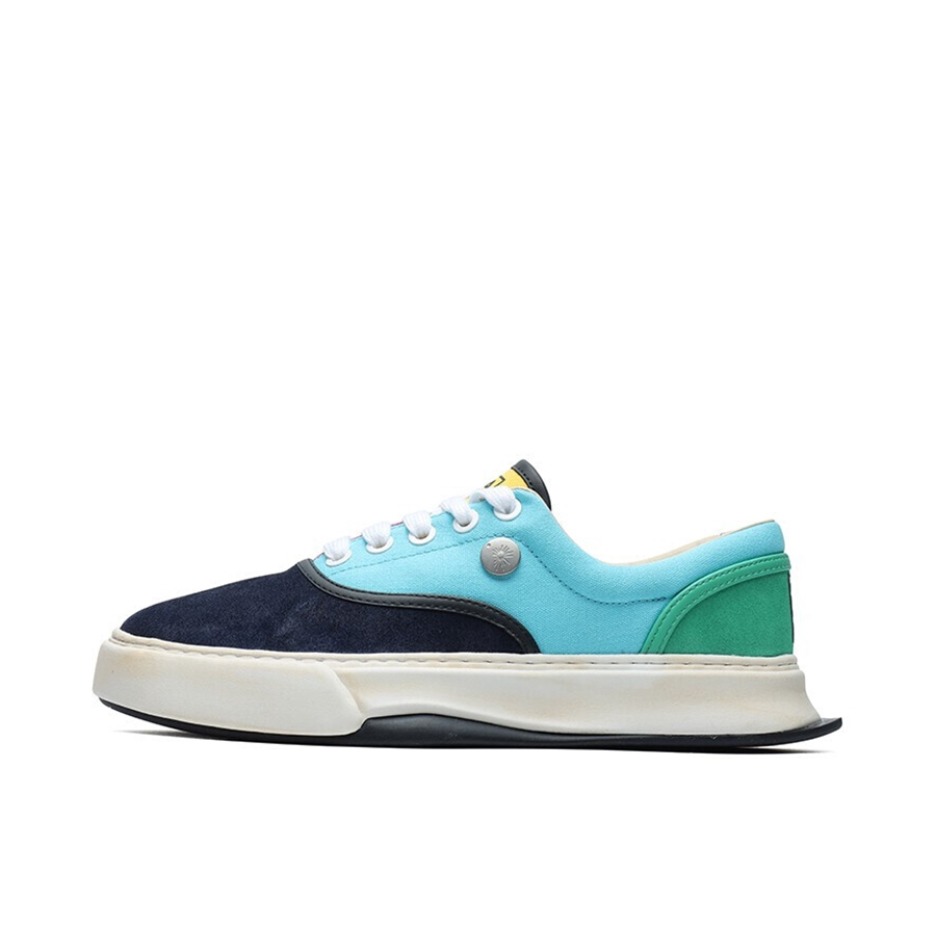 推荐商品：FILA/斐乐 x Mihara FM-10 织物 拼接 减震耐磨 舒适百搭 板鞋 传奇蓝/纽扣蓝