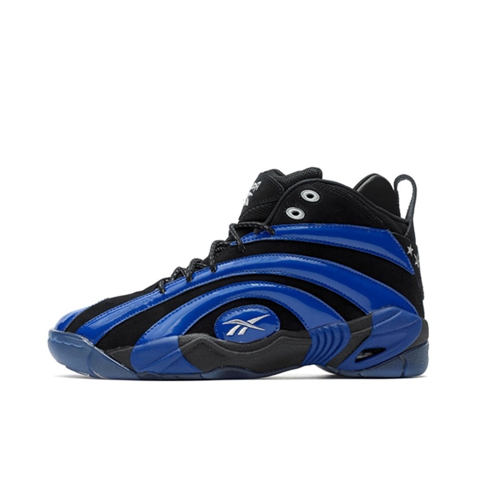 推荐商品：Reebok/锐步 Shaqnosis 复古防滑 减震 合成革 潮流 舒适 篮球鞋 DarkBlue/Black
 深蓝