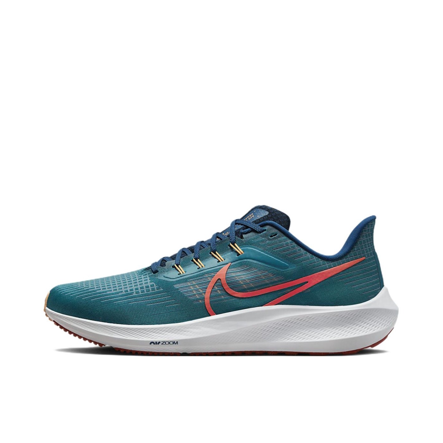 推荐商品：Nike Air Zoom Pegasus 39 跑鞋 缓震轻质网面透气马拉松回弹织物运动圆头包裹性支撑 亮杉木绿/缬草蓝