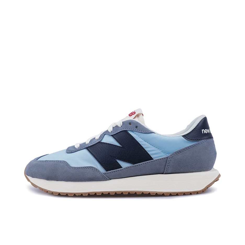 推荐商品：New Balance 237 跑鞋 减震透气防滑耐磨轻便潮流复古织物 蓝色/灰色