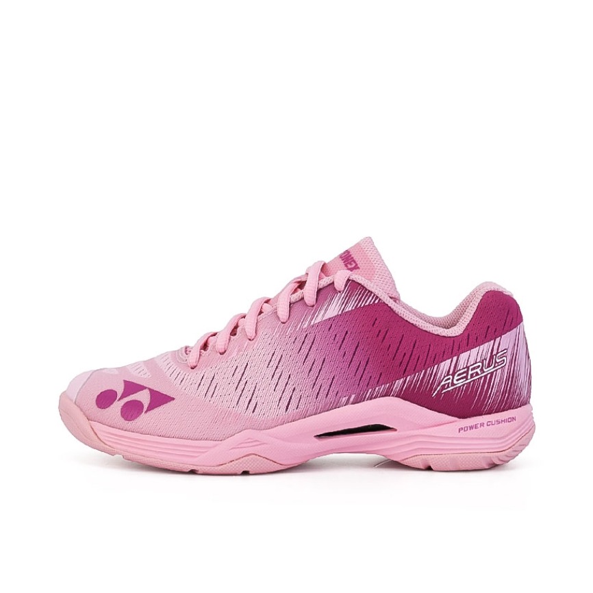 推荐商品：YONEX/尤尼克斯 POWER CUSHION AERUS 超轻系列 羽毛球鞋 系带快速启动动力垫回弹防滑耐磨减震圆头织物合成革 柔粉