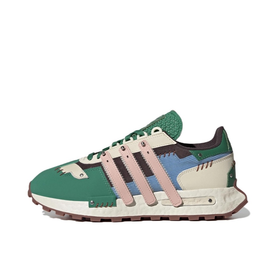 推荐商品：adidas Originals RETROPY E5 跑鞋 缓震透气复古 绿/米色/蓝/深灰/粉