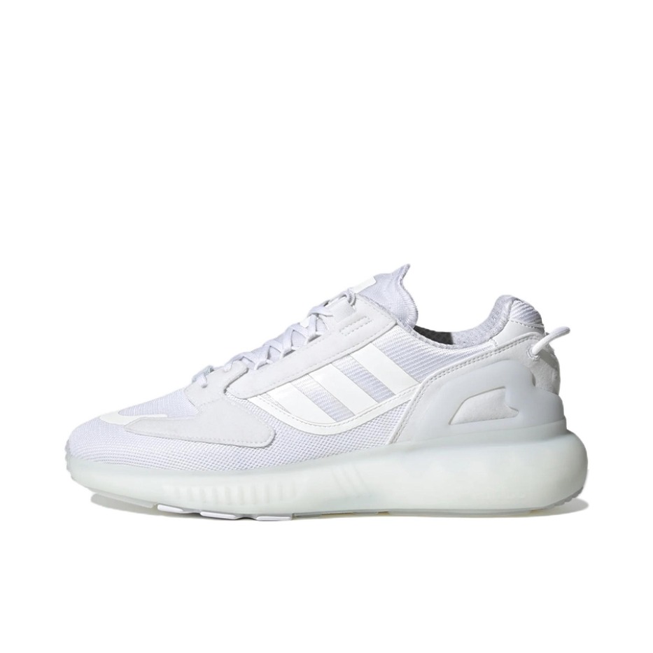 推荐商品：adidas ZX 5K Boost 跑鞋 缓震防滑耐磨舒适轻便网面透气运动 白色