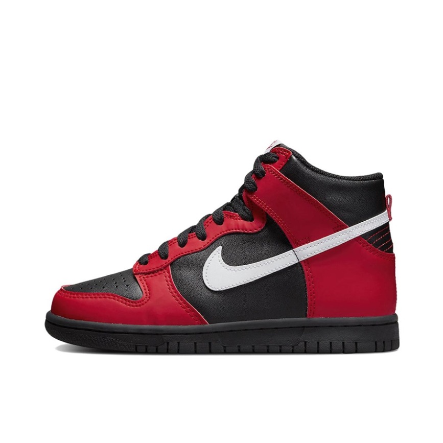 推荐商品：Nike Dunk 板鞋 经典复古百搭 GS/高帮/黑色/红色