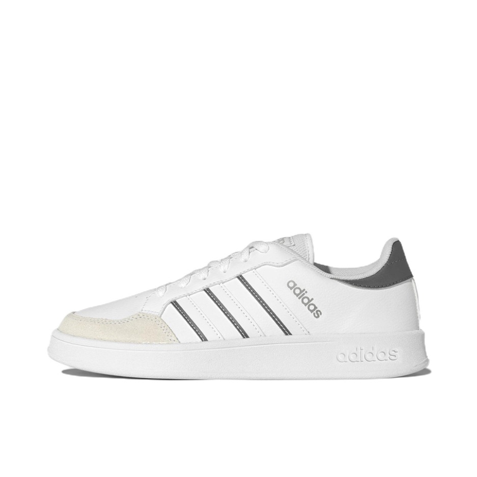 推荐商品：adidas neo Breaknet 板鞋 三条纹减震轻便防滑耐磨复古防水轻运动休闲网球文化 白色/灰色/黑色