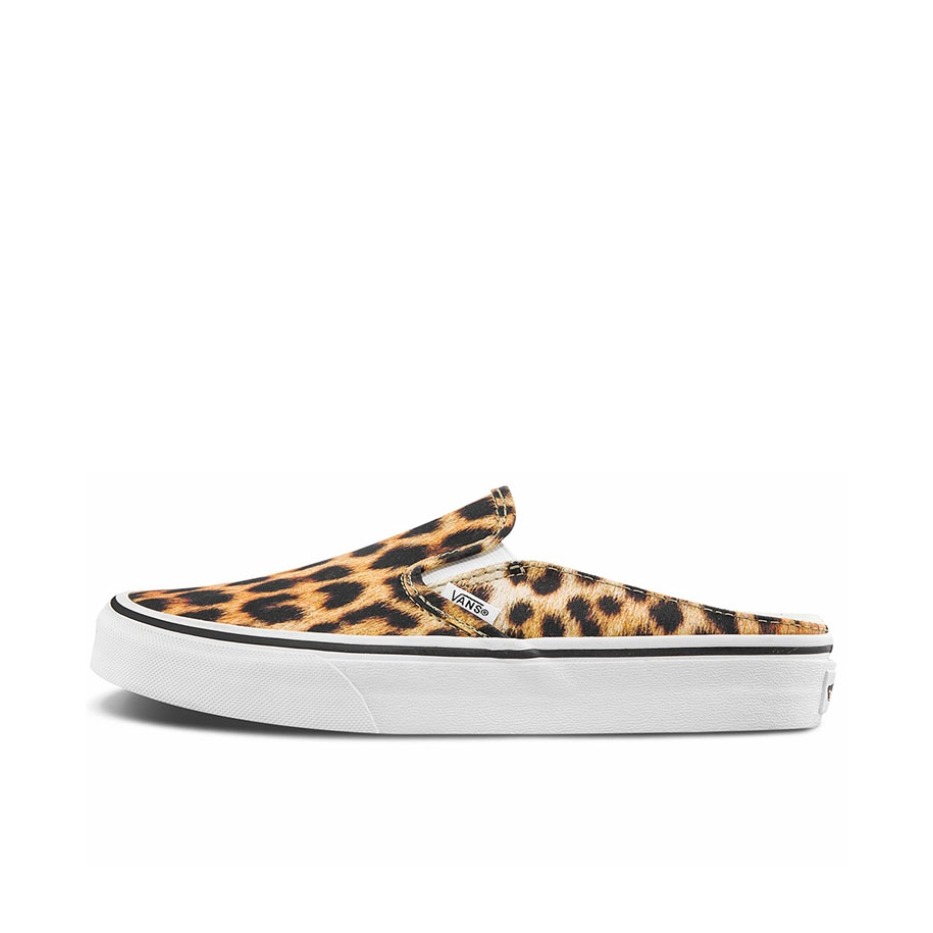 推荐商品：Vans/范斯 Classic Slip-on 防滑 简约 棋盘格 一脚蹬 百搭 休闲 帆布鞋 豹纹/黄色