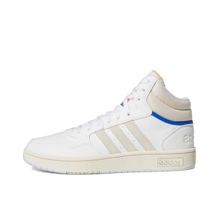 推荐商品：adidas Neo Hoops 3.0 板鞋 防滑耐磨舒适轻便复古百搭时尚 白色/灰色/蓝色
