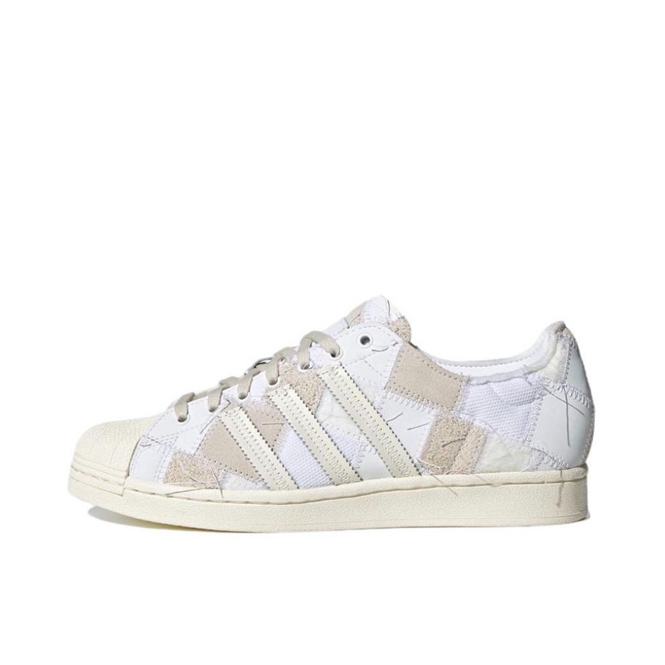 推荐商品：【宋雨琦同款】 adidas Originals Superstar 板鞋 轻便贝壳头薄底舒适百搭耐磨复古 Atmos联名/白色/深米色