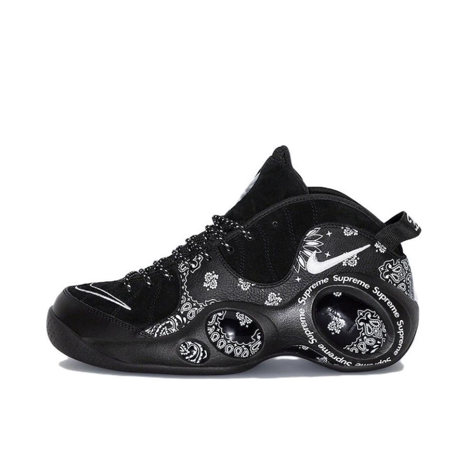 推荐商品：Nike Air Zoom Flight 95 大眼睛 缓震 防滑耐磨 实战 复古 百搭 篮球鞋 Supreme联名/黑色/腰果花