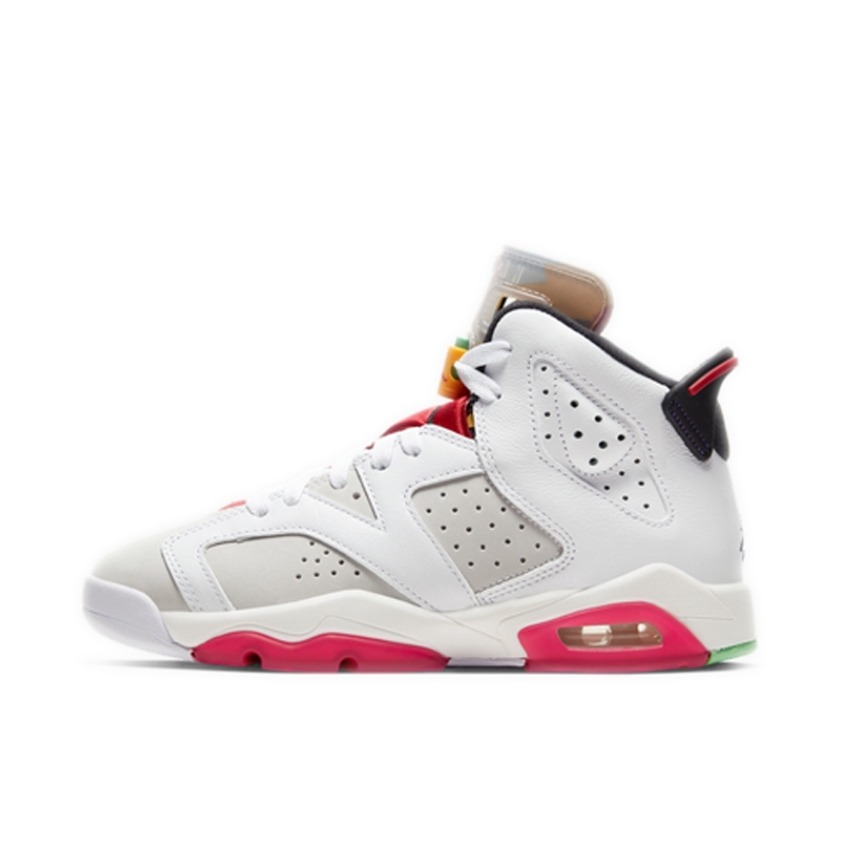 推荐商品：Air Jordan 6 运动休闲鞋 复古耐磨防滑缓震支撑合成革 GS/兔八哥/绿色