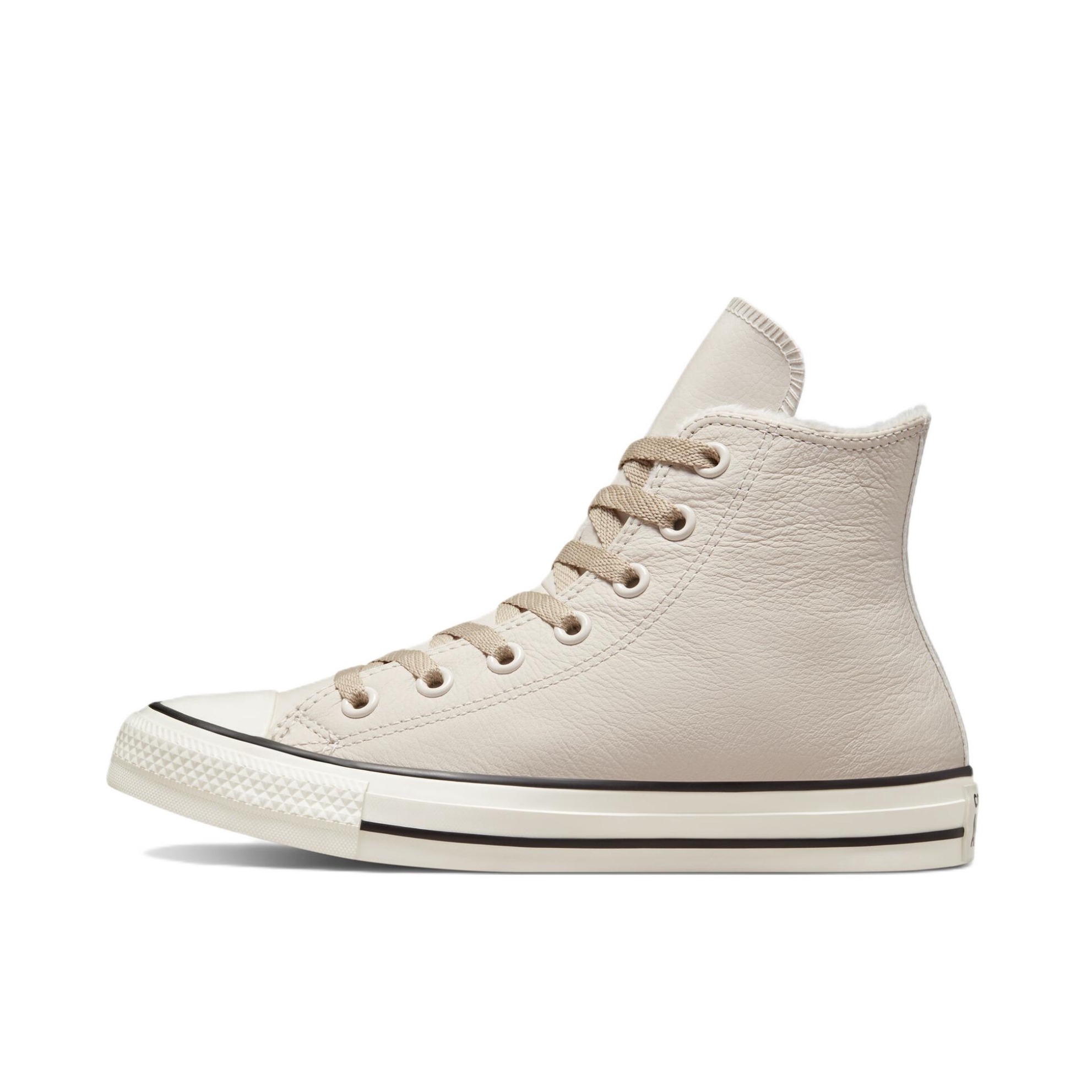 推荐商品：Converse/匡威 Chuck Taylor All Star 帆布鞋 常青款轻便防滑耐磨百搭复古圆头减震贴合高帮 沙色/加绒