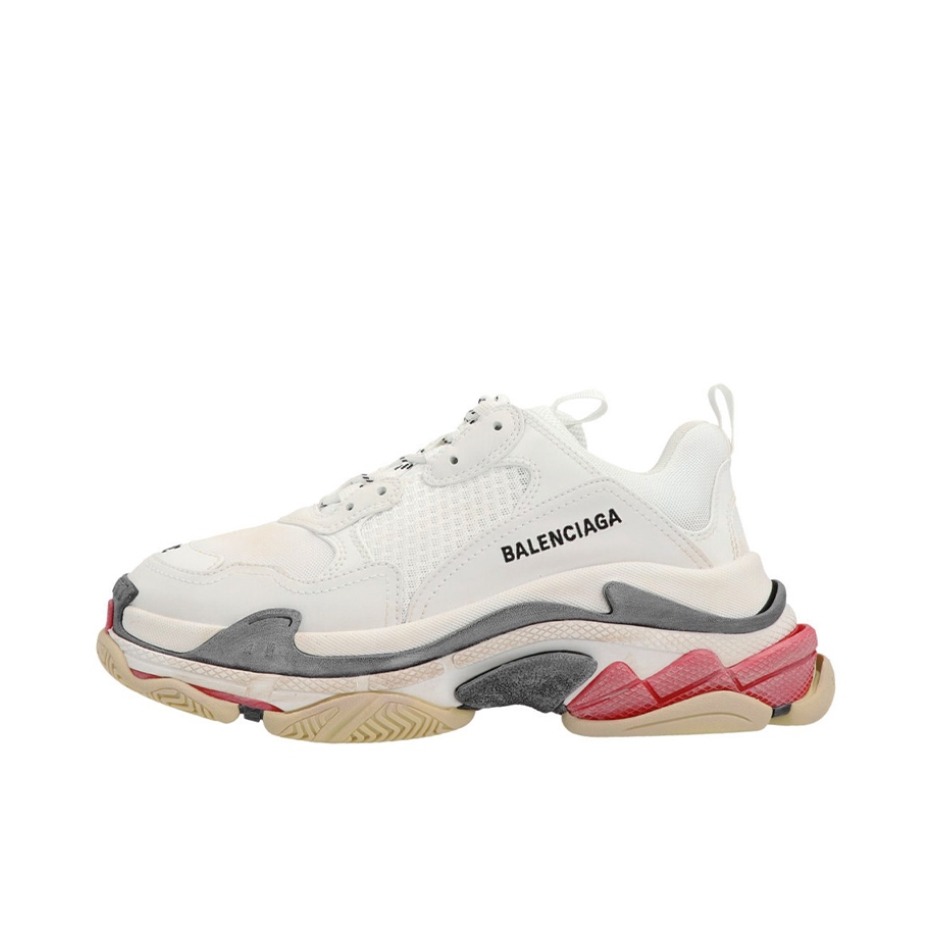 推荐商品：Balenciaga 巴黎世家  Triple S TRIPLE S CLEAR SOLE 复古简约 舒适百搭 防滑耐磨 减震轻便 厚底  圆头  网布  老爹鞋 做旧版/白色/黑色/红色