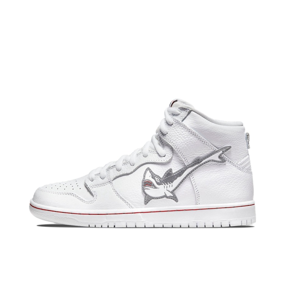 推荐商品：Nike Dunk 板鞋 经典复古百搭 Oski Great White Shark SB/高帮/Oski联名/白色/灰色/米色