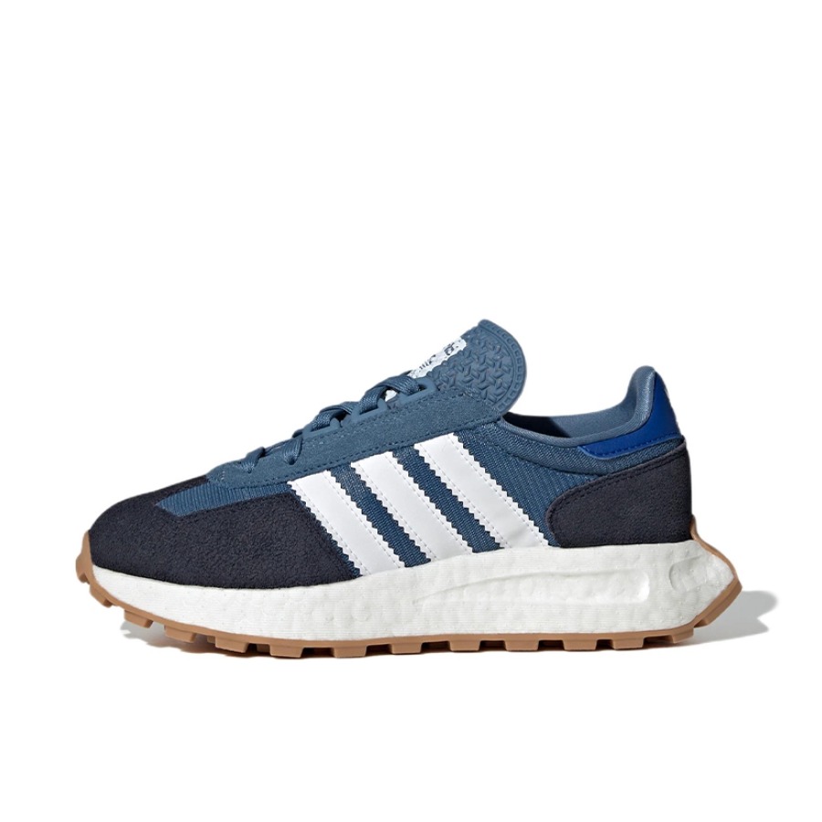 推荐商品：adidas Originals RETROPY E5 跑鞋 缓震透气复古 大童/深蓝/浅蓝