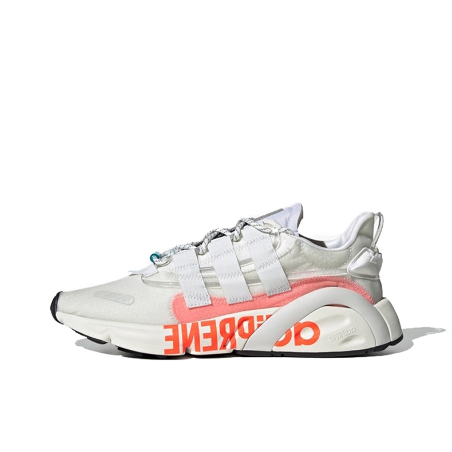 推荐商品：adidas Originals Lxcon Future 运动休闲鞋 防滑耐磨舒适减震网面透气时尚复古 White/Solar Red 灰粉