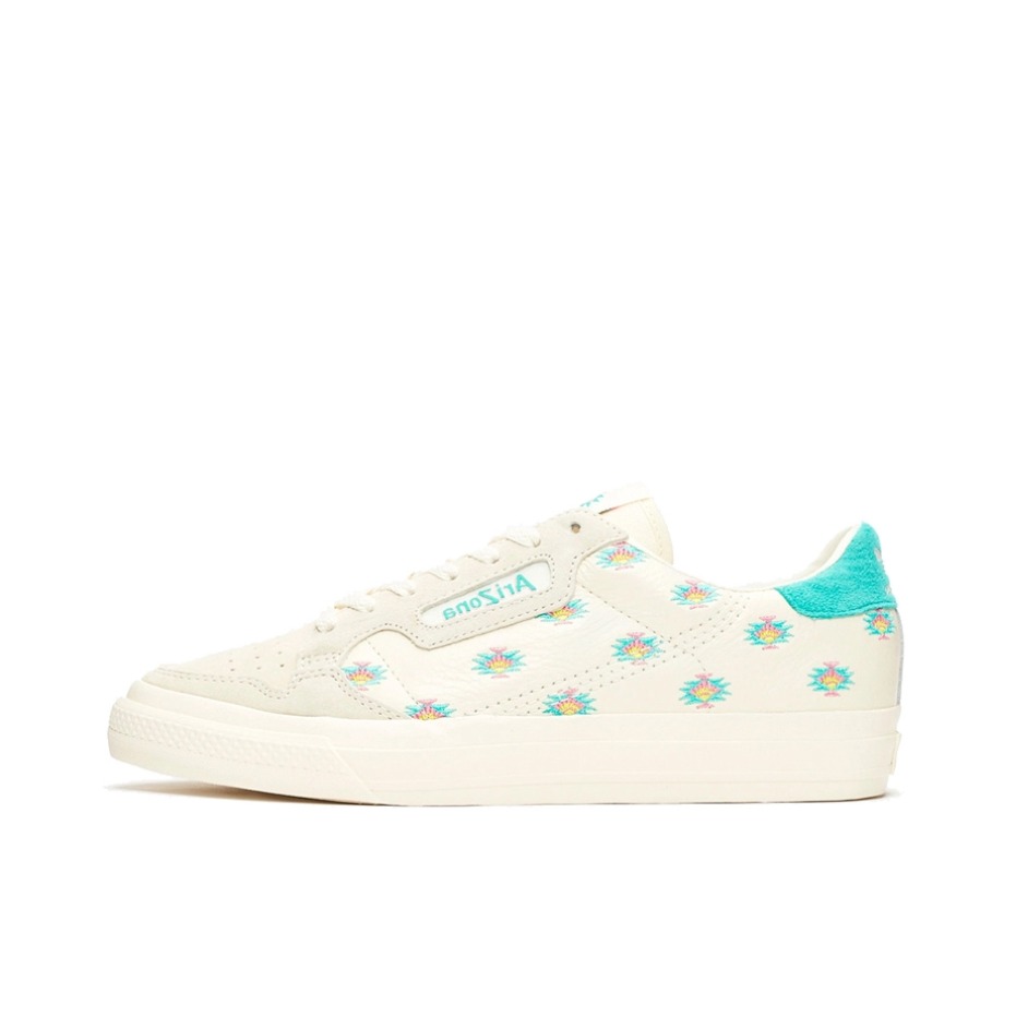 推荐商品：adidas Continental 80 Vulc 板鞋 防滑耐磨轻便透气舒适百搭复古 FloralWhite/DarkTurquoise 亚利桑那冰茶/白蓝
