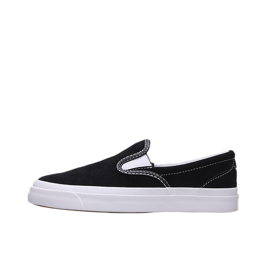 推荐商品：Converse/匡威 One Star CC slip 翻毛皮 防滑耐磨 透气 套脚 板鞋 Black 红白/缝线
