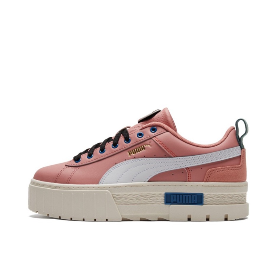 推荐商品：Puma/彪马 Mayze 运动休闲鞋 耐磨经典复古厚底舒适透气抗磨损 玫瑰粉/白色