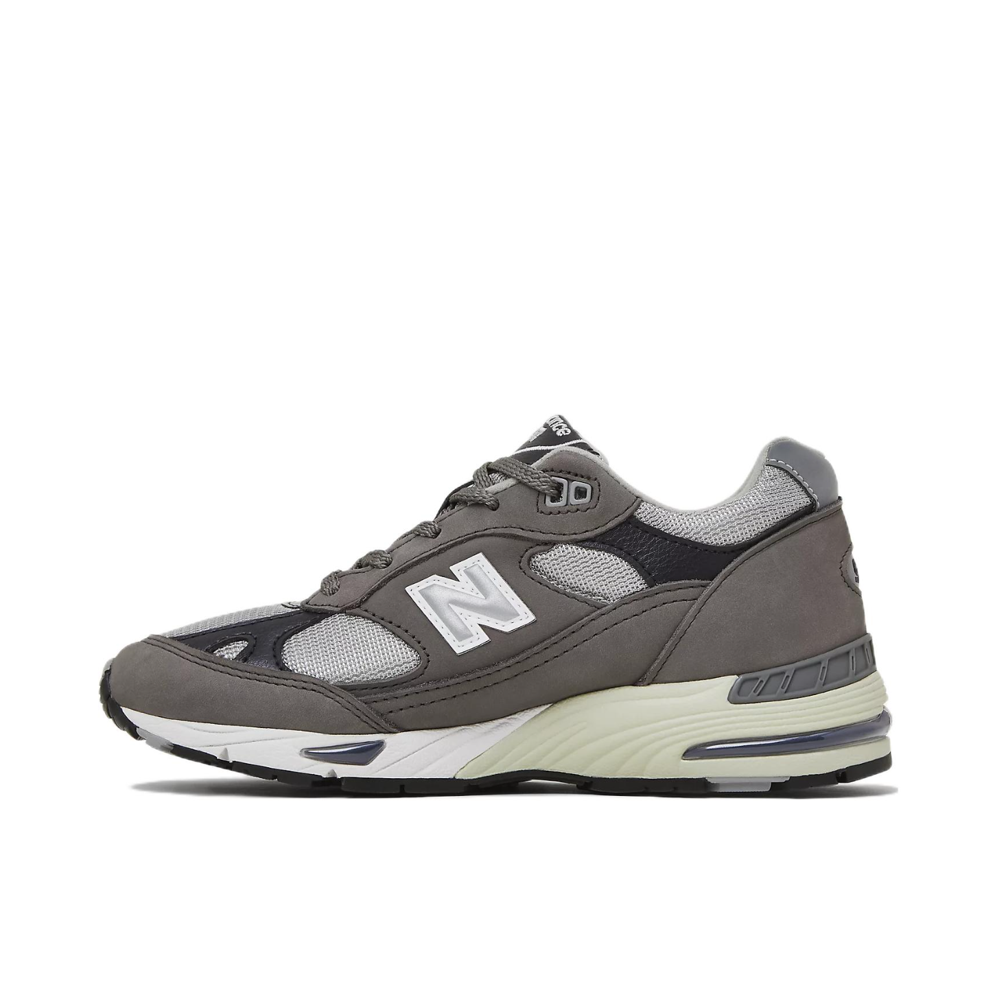 推荐商品：New Balance 991 跑鞋 舒适减震防滑耐磨织物网布透气经典复古休闲运动百搭通勤贴合 灰色/白色