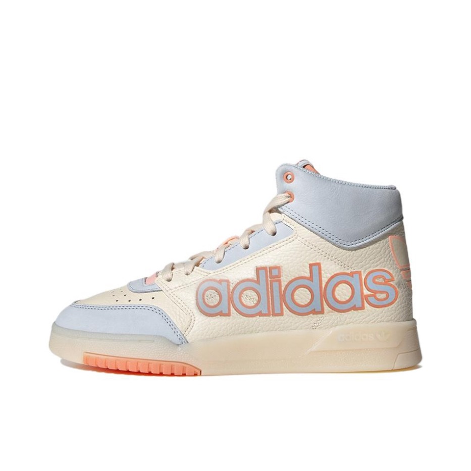 推荐商品：adidas Originals Drop Step 板鞋 复古耐磨透气舒适百搭 白色/蓝色