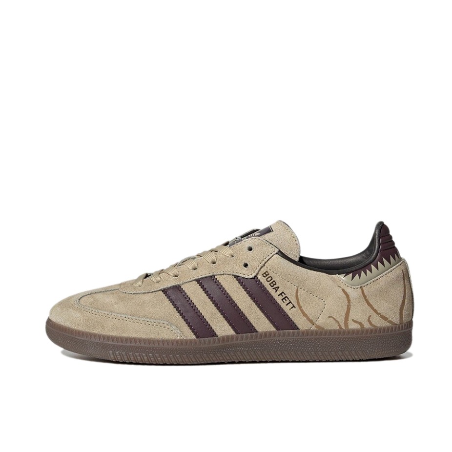 推荐商品：adidas Originals Samba OG T头鞋 板鞋 经典复古舒适百搭耐磨合成革圆头薄底贴合 Sarlacc Pit Star Wars联名/棕色