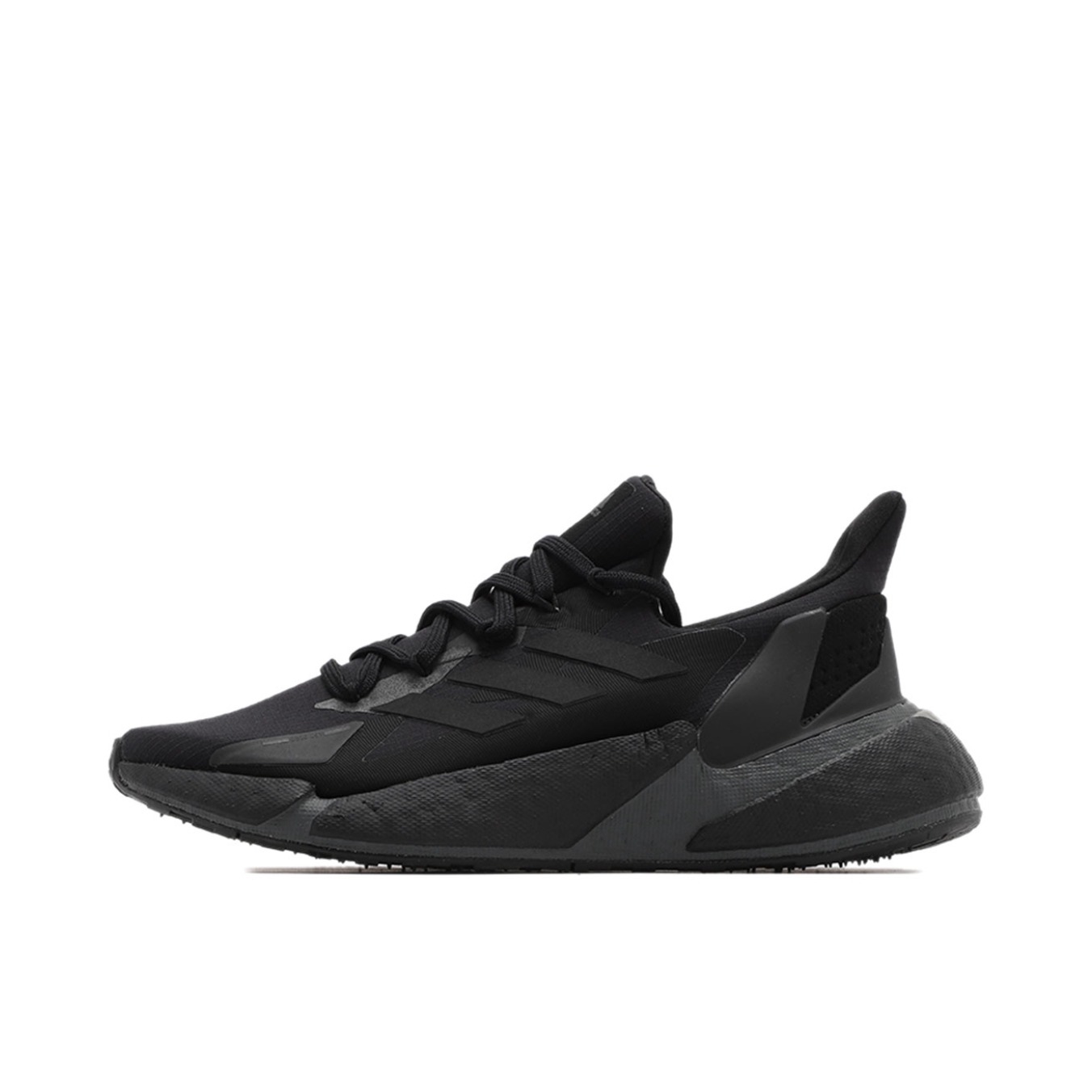 推荐商品：adidas X9000L4 跑鞋 缓震防滑耐磨透气网面合成革织物轻运动短跑圆头回弹 黑色/深灰
