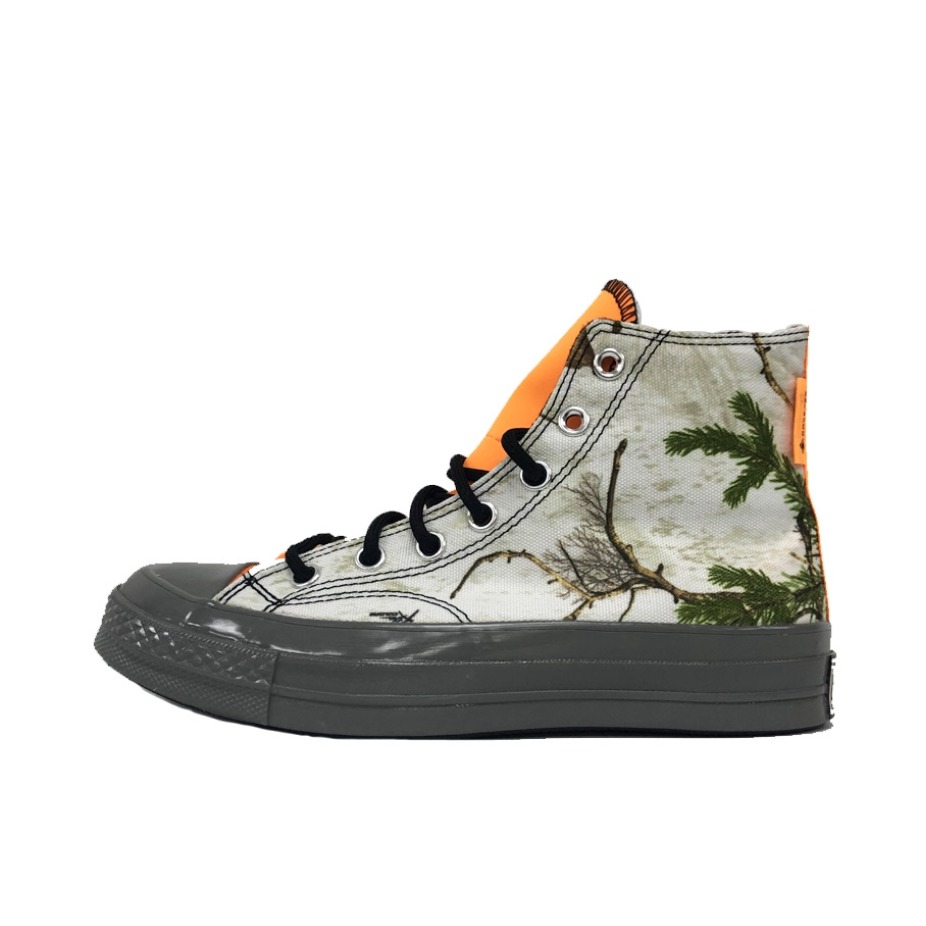 推荐商品：Converse/匡威 1970s 帆布鞋 圆头防滑经典复古轻便时尚拼接百搭 落叶纹/灰色/橙色