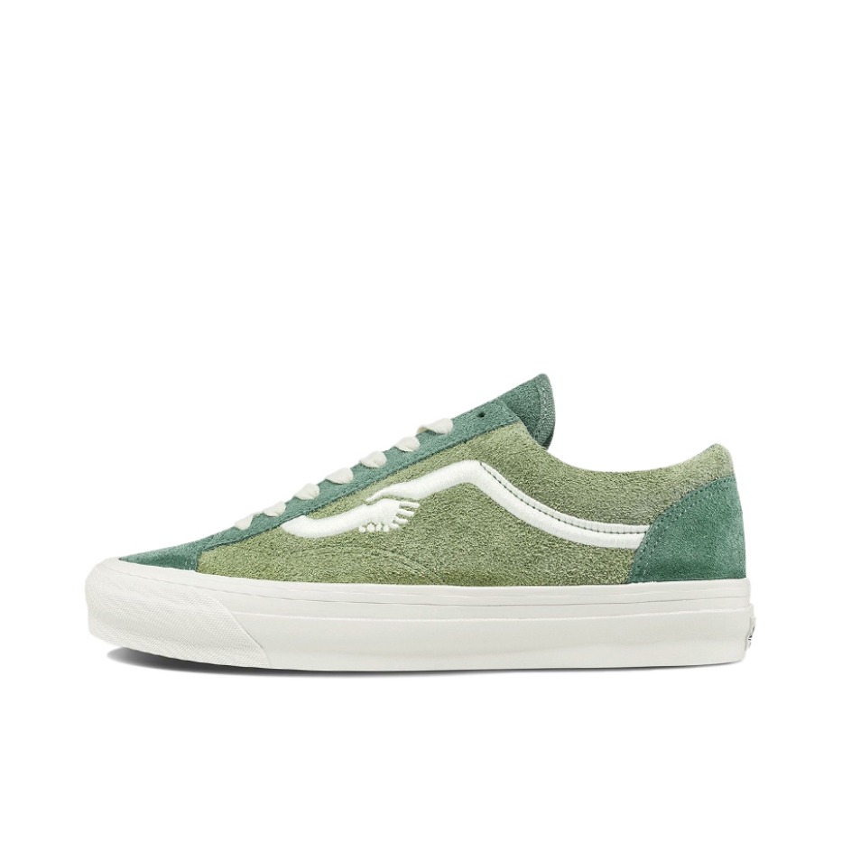 推荐商品：Vans/范斯 Style 36 滑板鞋 板鞋 舒适轻便防滑耐磨复古百搭帆布拼接防水运动 Notre联名/浅绿色/白色