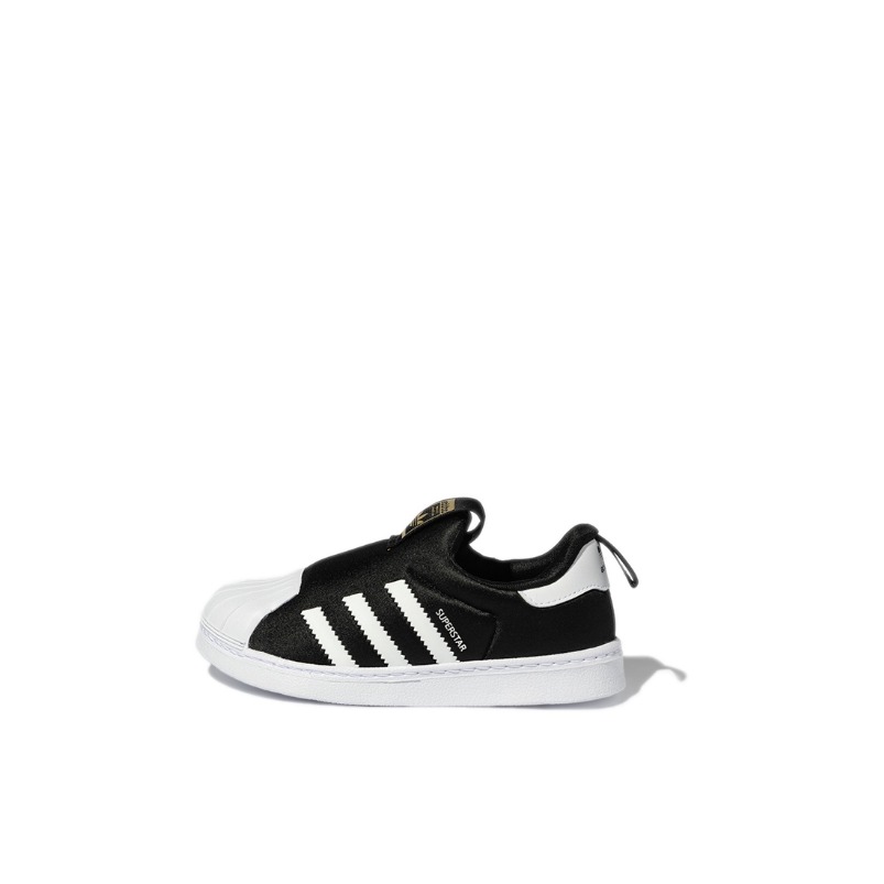 推荐商品：adidas Originals Superstar 360 一脚蹬 软底 贝壳头 板鞋儿童 婴童/黑色/白色