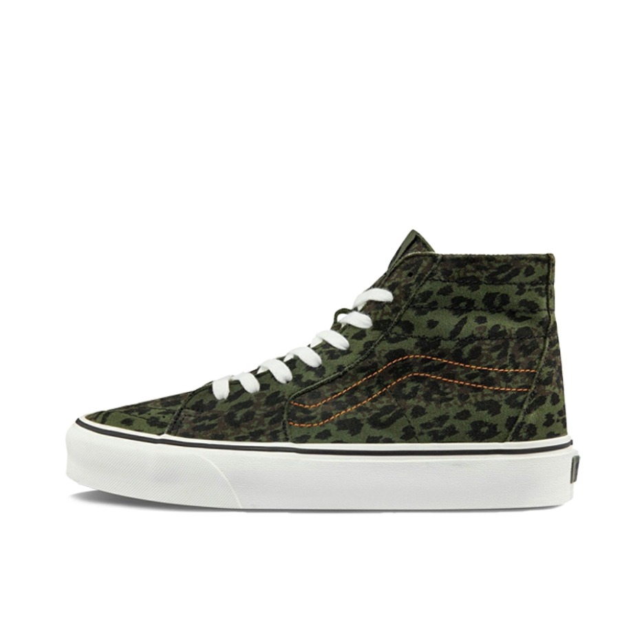 推荐商品：Vans/范斯 SK8-Hi 板鞋 潮流经典拼接复古街头厚底 豹纹绿