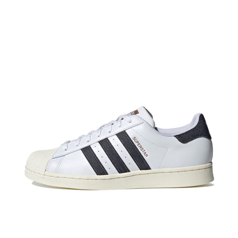 推荐商品：【宋雨琦同款】 adidas Originals Superstar 板鞋 轻便贝壳头薄底舒适百搭耐磨复古 白色/牛仔蓝