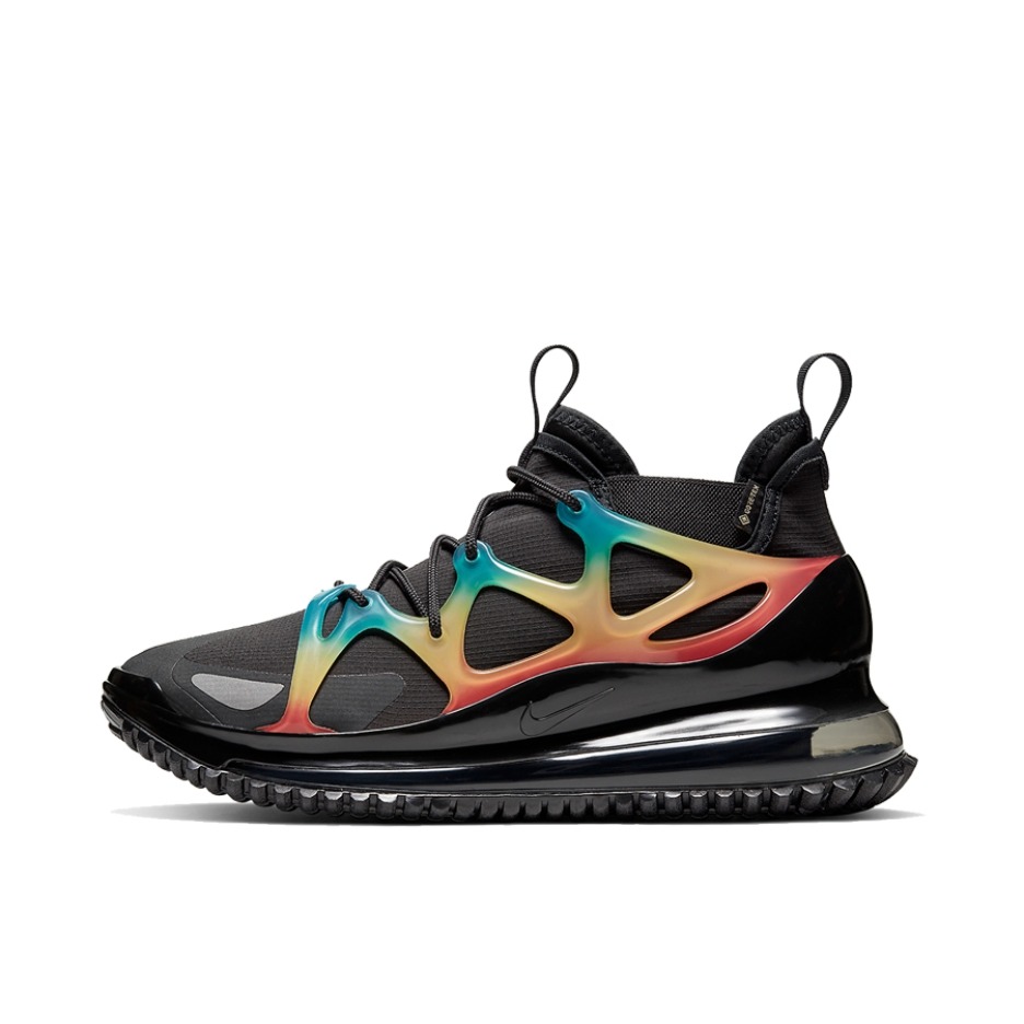 推荐商品：Nike Air Max 720 Horizon 跑鞋 防滑耐磨舒适透气轻便全掌复古休闲运动支撑 Off Noir/Laser-Orange 黑/黄橙青