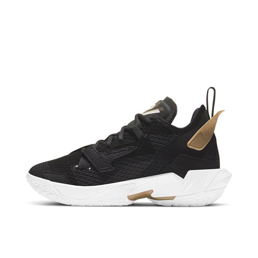 推荐商品：Jordan Why Not Zer0.4 威少4代 缓震透气 防滑耐磨 圆头 实战 潮流百搭 合成革 织物 篮球鞋 GS/黑色/金色/白色