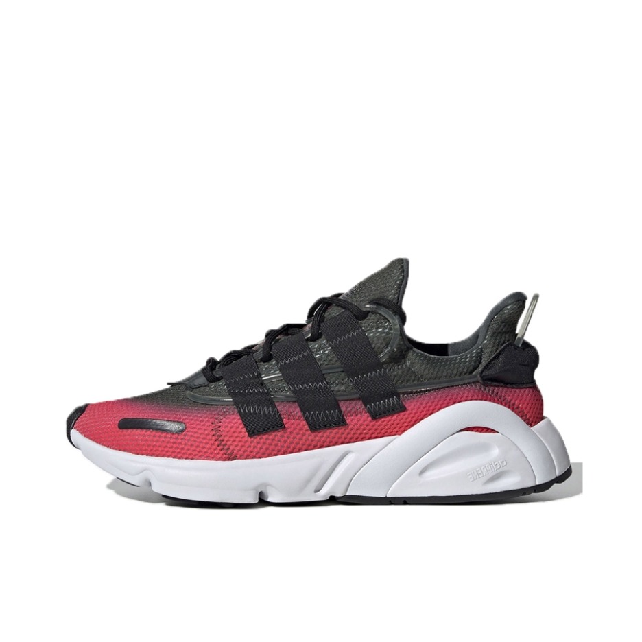 推荐商品：adidas Originals Lxcon Future 运动休闲鞋 防滑耐磨舒适减震网面透气时尚复古 Black/Red/Gradient 黑色/白色/猩红色
