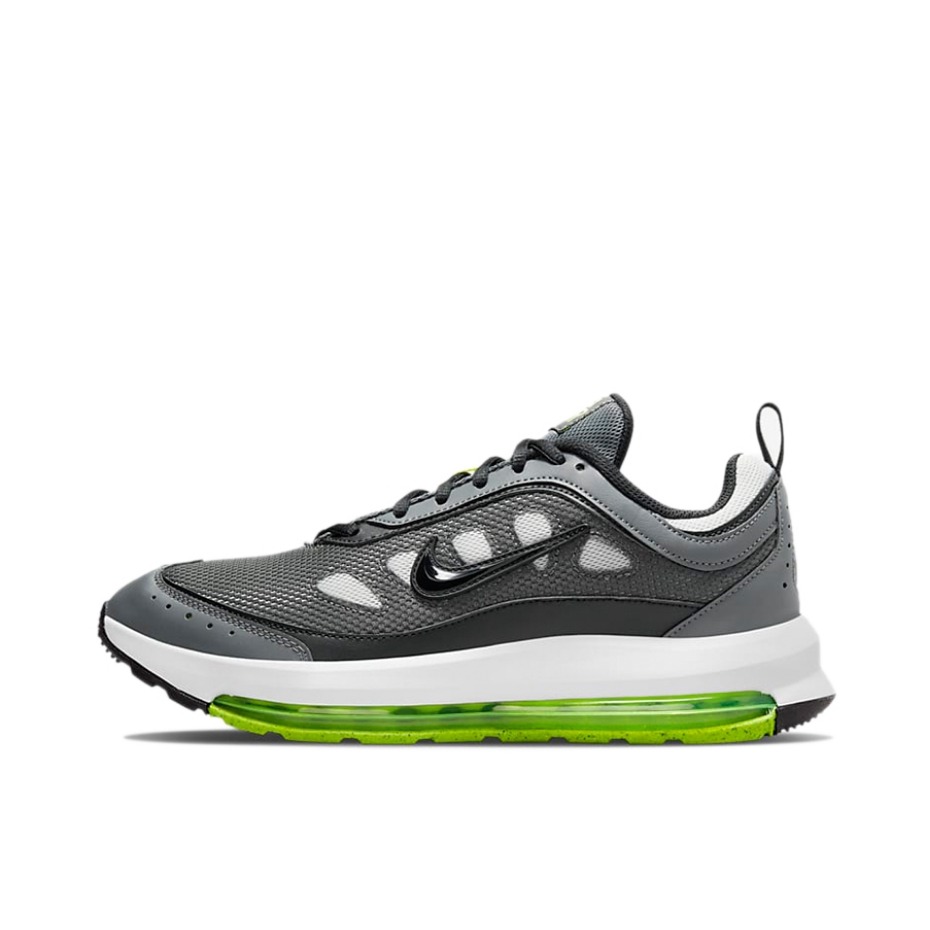 推荐商品：Nike Air Max AP 跑鞋 减震回弹防滑耐磨轻便透气复古百搭织物合成革气垫圆头 灰色/绿色