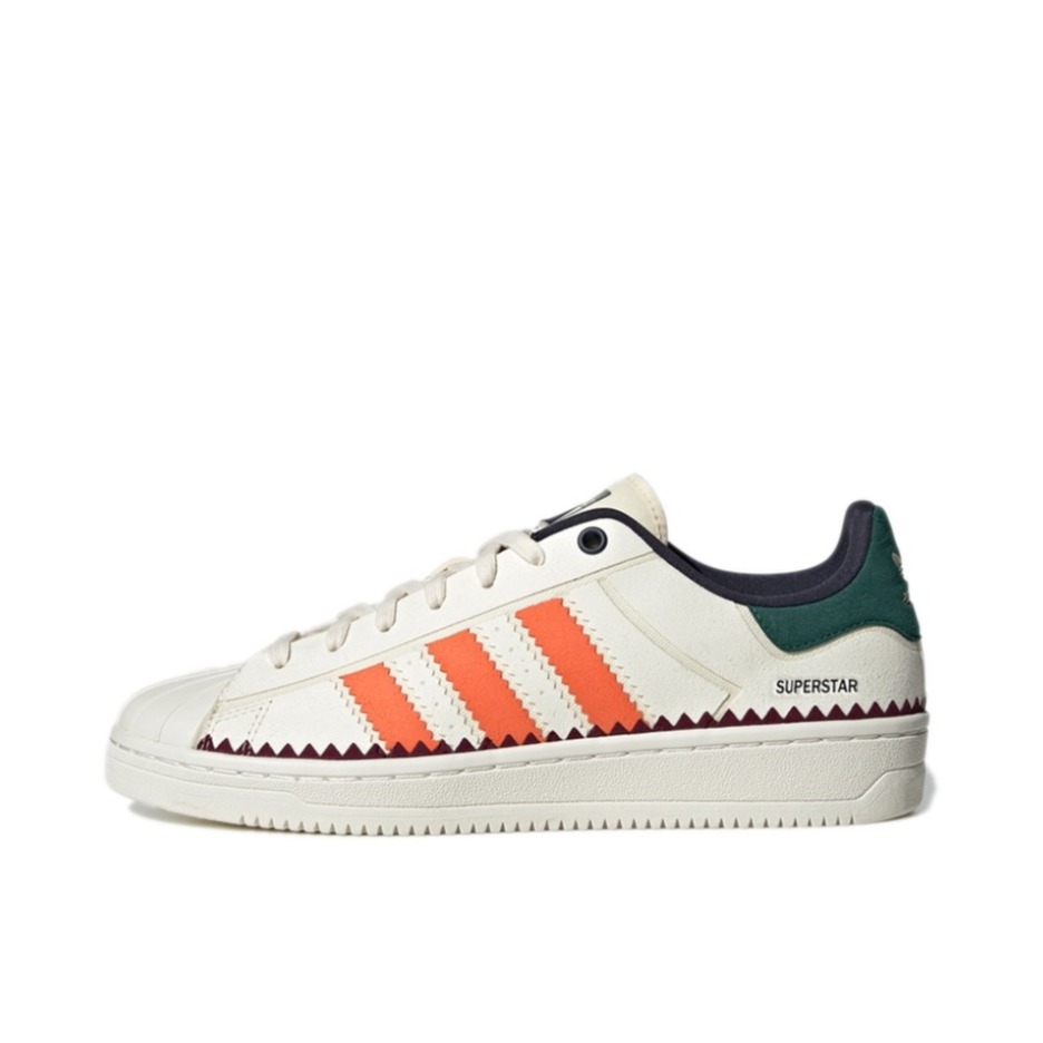 推荐商品：【宋雨琦同款】 adidas Originals Superstar 板鞋 轻便贝壳头薄底舒适百搭耐磨复古 白色/绿色/橙色