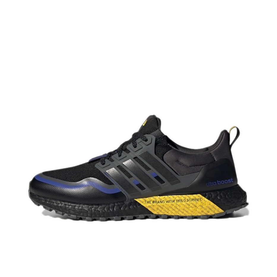 推荐商品：adidas Ultra Boost All Terrain 跑鞋 缓震回弹防滑耐磨舒适透气轻便复古百搭轻运动抗扭转 黑色/黄色