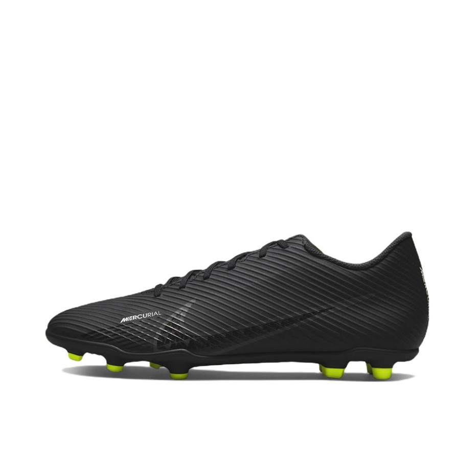 推荐商品：Nike Mercurial Vapor 15 Club FG/MG 低端 胶质混钉 人造草坪 圆头耐磨 足球鞋 黑色/绿色