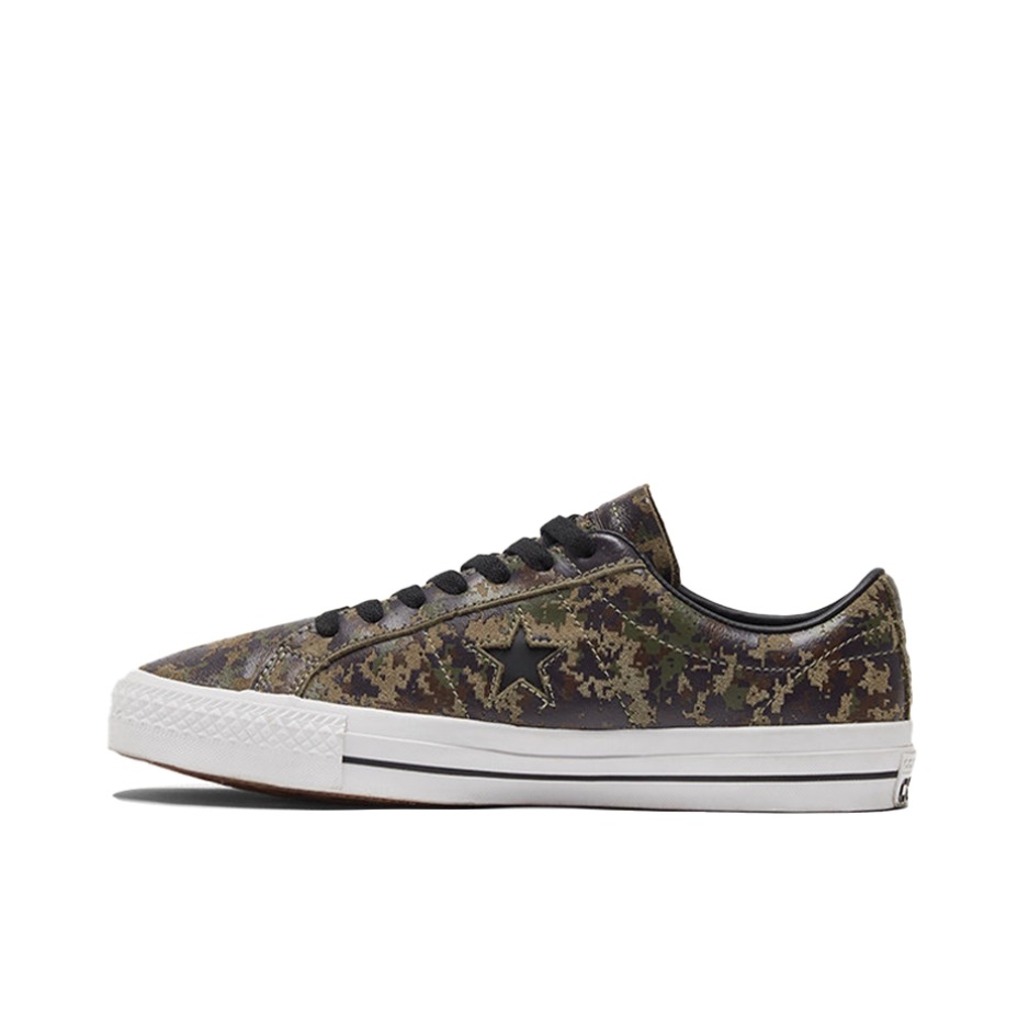 推荐商品：Converse/匡威 One Star Pro 翻毛皮 潮流复古 舒适 耐磨 防滑 板鞋 棕色/旧绿/迷彩